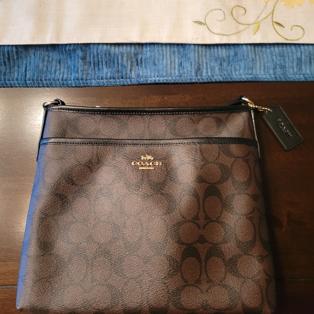 Coach File Leather Crossbody